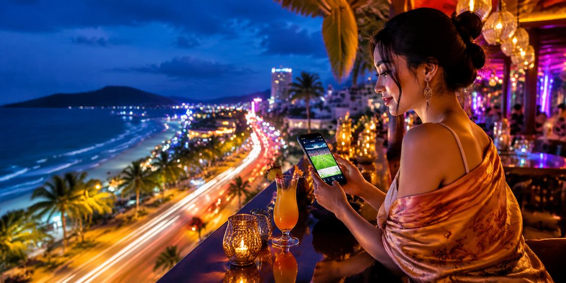 Người chơi tại Phú Quốc trải nghiệm cá cược thể thao neon trực tuyến